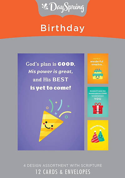 Birthday Boxed Cards Assorted (Box 12)