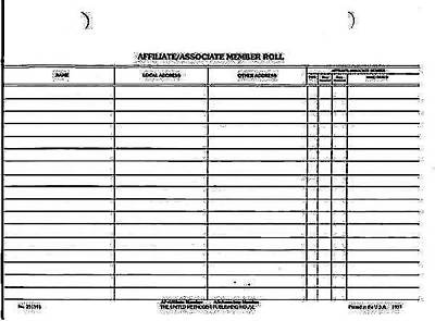 Affiliate/Associate Member Roll (Pkg of 50)