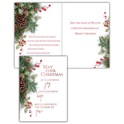 Picture of Christmas Wishes Boxed Cards - Box of 12 Solid Design
