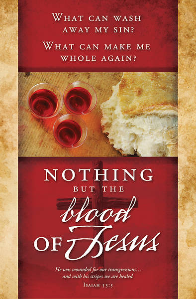Picture of Nothing but the Blood of  Jesus Communion Bulletin