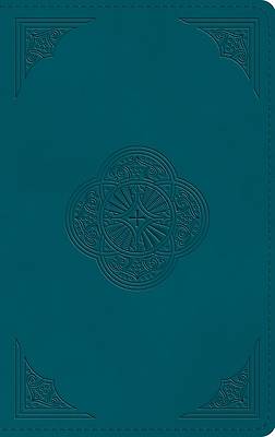 Picture of ESV Thinline Bible, Red Letter (Trutone, Deep Teal, Rotunda Design)