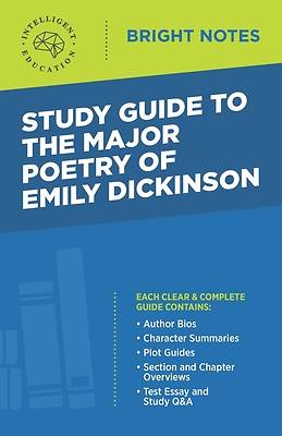 Picture of Study Guide to The Major Poetry of Emily Dickinson