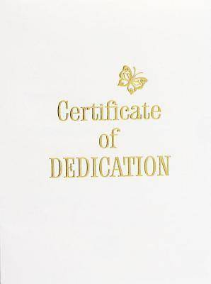 Contemporary Steel-Engraved Baby Dedication Certificate (Pkg of 3)