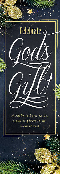 Picture of Banner Celebrate God's Christmas 2 x 6 Vinyl