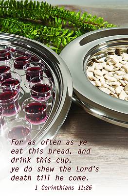 Picture of Let Us Break Bread Bulletin (Pkg 100) Communion