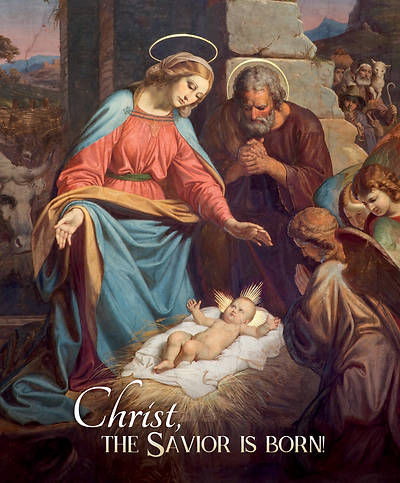 Picture of Christ the Savior is Born Christmas Legal Size Bulletin