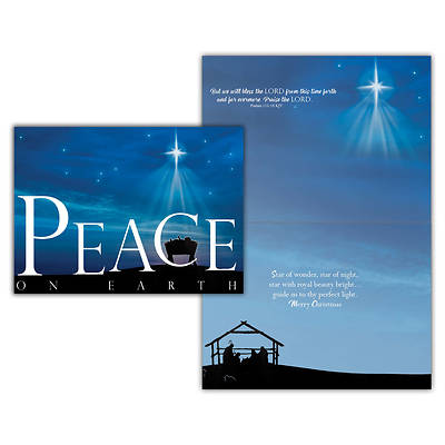 Picture of Peace Christmas Boxed Cards - Box of 12 Solid Design
