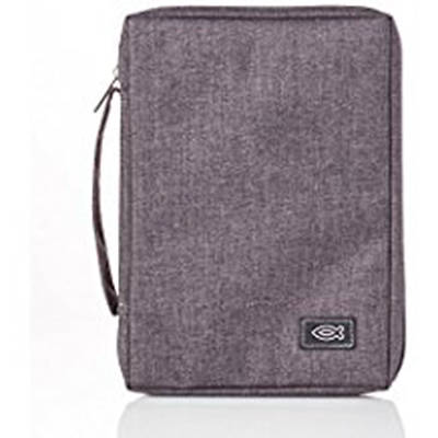 Picture of Poly-Canvas Fish Applique Gray