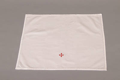 Picture of Cambric Linen Lavabo Towel with Red Cross - Pack of 3