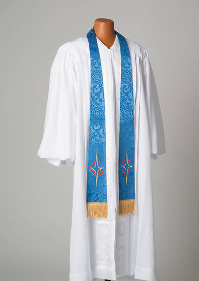 Picture of Blue Stole With Star Cross symbol