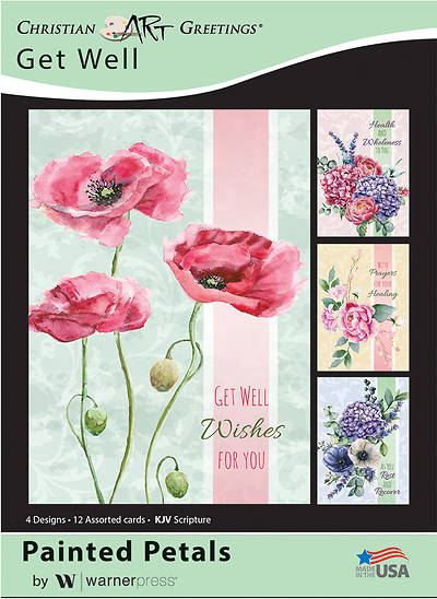 Picture of Painted Petals Get Well Boxed Cards