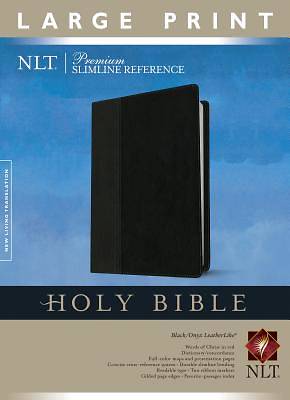 Picture of Premium Slimline Reference Large Print NLT, Tutone