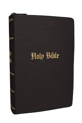 Picture of KJV Compact Large Print Bible, Black Leathersoft Zipper Closure, Red Letter, Comfort Print