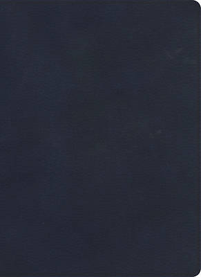 Picture of KJV Single-Column Wide-Margin Bible, Navy Leathertouch