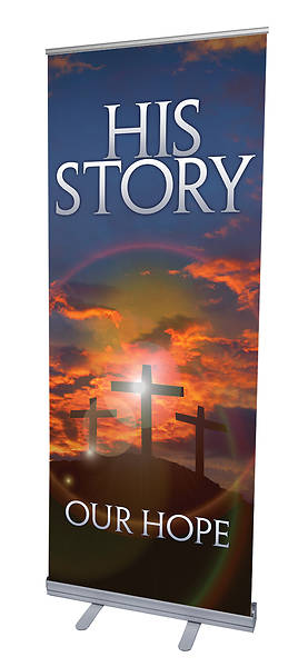 His Story Our Hope Lent RollUp Banner with Stand