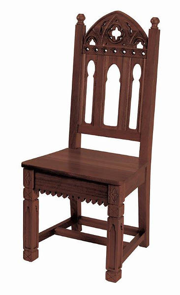 Picture of Gothic Collection Side Chair - Walnut Stain