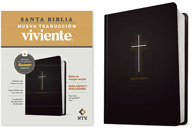 Picture of Biblia de Margen Amplio Ntv Con Filament (Tapa Dura de Sentipiel, Cruz, Letra Roja)