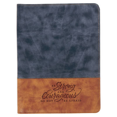 Premium Vegan Leather Zippered Portfolio for Men W/Inspirational Scripture