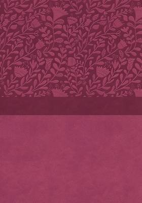 Picture of Niv, Super Giant Print Reference Bible, Leathersoft, Pink, Red Letter, Thumb Indexed, Comfort Print