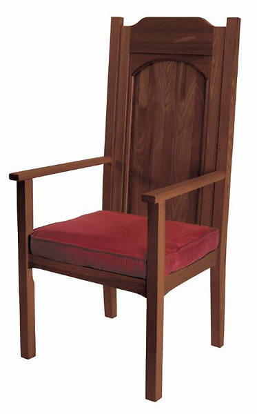 Abbey Collection Celebrant Chair - Walnut Stain