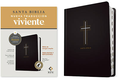 Picture of Biblia de Margen Amplio Ntv Con Filament (Tapa Dura de Sentipiel, Cruz, Índice, Letra Roja)