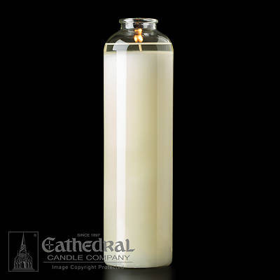 Picture of Cathedral Domus Christi 51% Beeswax 14-Day Glass Sanctuary Light