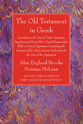 Picture of The Old Testament in Greek, Volume I The Octateuch, Part II Exodus and Leviticus