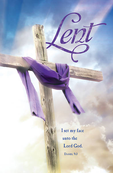 Picture of I Set My Face Lent Regular Size Bulletin