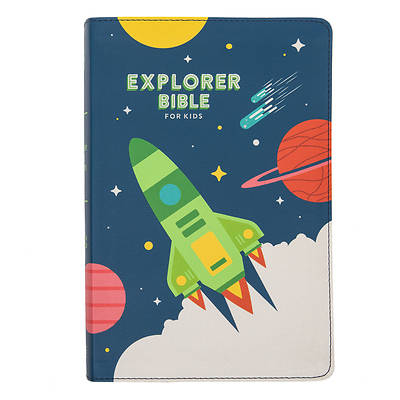 Picture of CSB Explorer Bible for Kids, Blast Off Leathertouch, Indexed