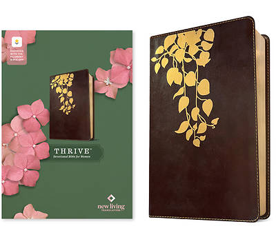 NLT Thrive Devotional Bible for Women, Filament Enabled (Leatherlike, Cascade Deep Brown)