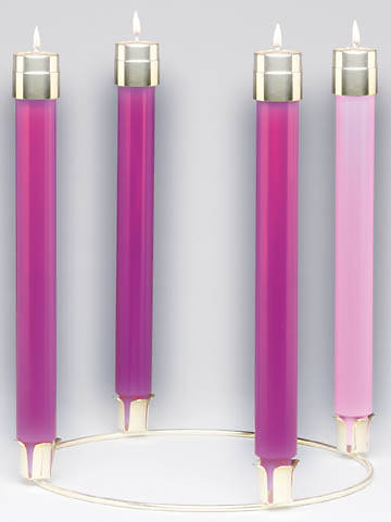 Emkay Disposable Liquid Wax 1 1/8 Advent Candle Refill Set