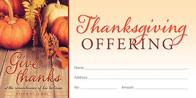 Give Thanks His Holiness Thanksgiving Off Envelope