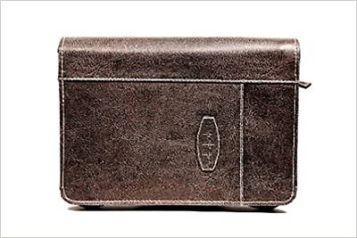 Picture of Bible Cover Leather-Look Dark Earth Extra Large