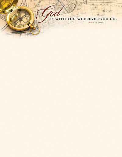 Picture of God Is With You General Use Letterhead