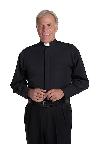 Picture of Murphy Qwick Ship SM-104 Tab Long Sleeve Mens Clergy Shirt