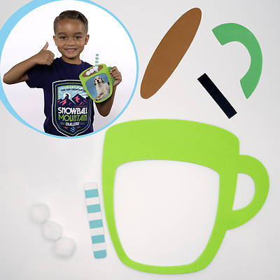 Picture of VBS 2026 Snowball Mountain Challenge Craft Hot Cocoa Picture Frame Magnet (Pkg of 12)