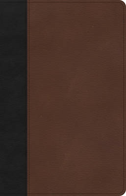 Picture of CSB Thinline Bible, Black/Brown Leathertouch
