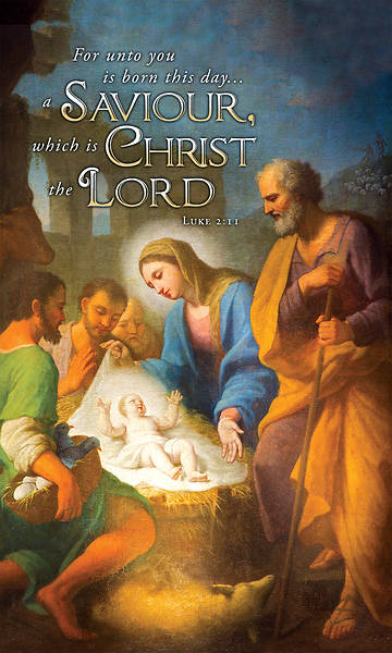 Picture of Banner Christmas Unto is Born 3 x 5 Fabric