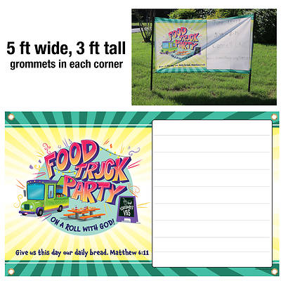 Picture of Vacation Bible School (VBS) Food Truck Party Outdoor Banner