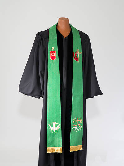 Bishop's Green Lurex Stole