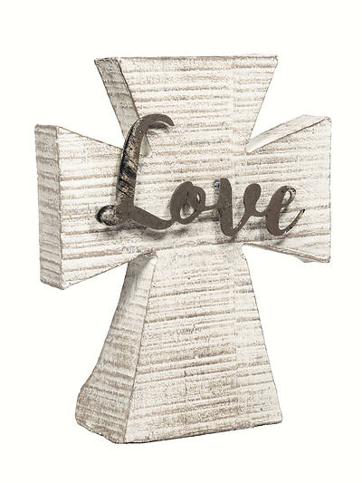 Picture of Wood and Metal Tabletop Cross 5 1/4"H