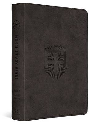 ESV Men's Study Bible (Trutone, Charcoal, Shield Design)
