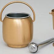 Picture of Koleys K388 6 1/4" Bronze Holy Water Pot w/ Sprinkler