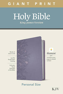Picture of KJV Personal Size Giant Print Bible, Filament Enabled Edition (Leatherlike, Peony Lavender)