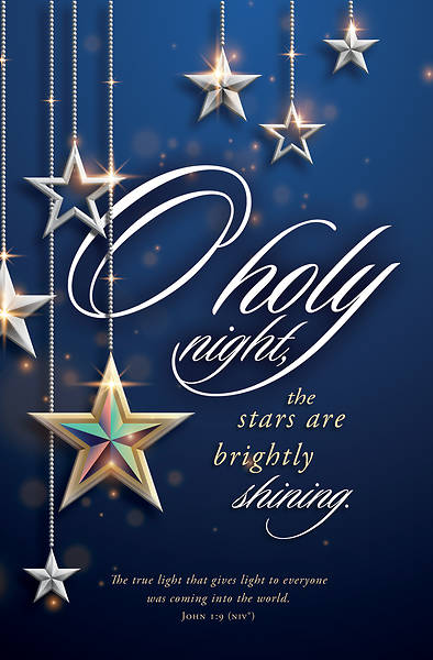 Picture of O Holy Night Regular Bulletin John 1:9 NIV