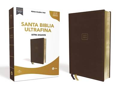 Picture of Reina Valera 1960 Santa Biblia Ultrafina Letra Gigante, Leathersoft, Café, Edición Letra Roja