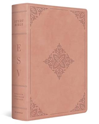 ESV Study Bible (Trutone, Blush Rose, Fleur-De-Lis Design)