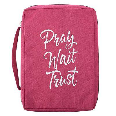 Picture of Bible Cover Large Value Pray Wait Trust