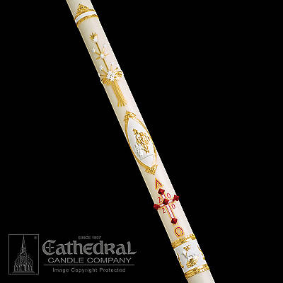 Picture of Cathedral Ornamented Paschal Candle 3" x 36"