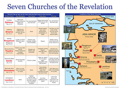 Picture of Seven Churches Of Revelation Wall Chart - Laminated